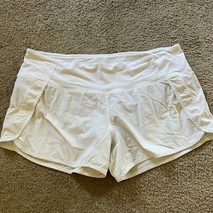 White Lululemon Shorts